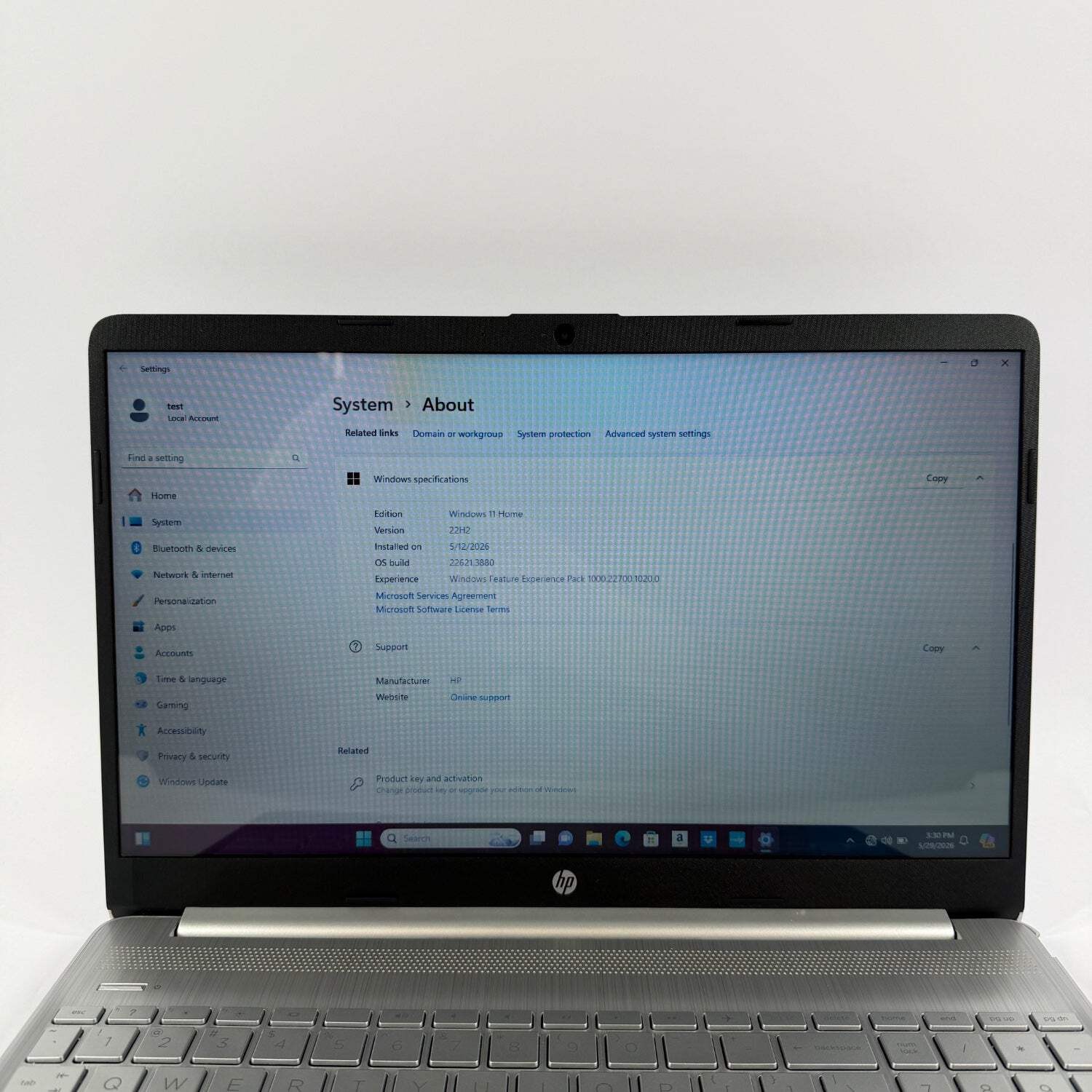 Broken HP Laptop 15-DY0025TG 15.6″ Pentium Silver N5030 1.1GHz 8GB RAM 256GB SSD
