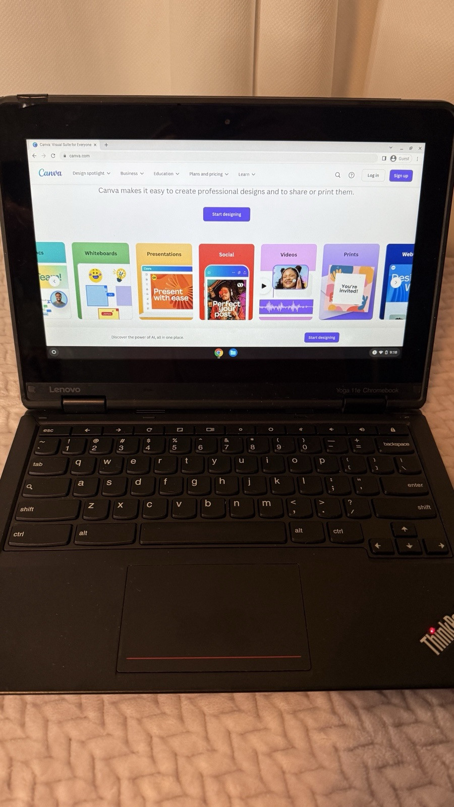 Lenovo ThinkPad Yoga 11e 3rd Generation Chromebook 11.6″ N3160 4GB 16GB SSD