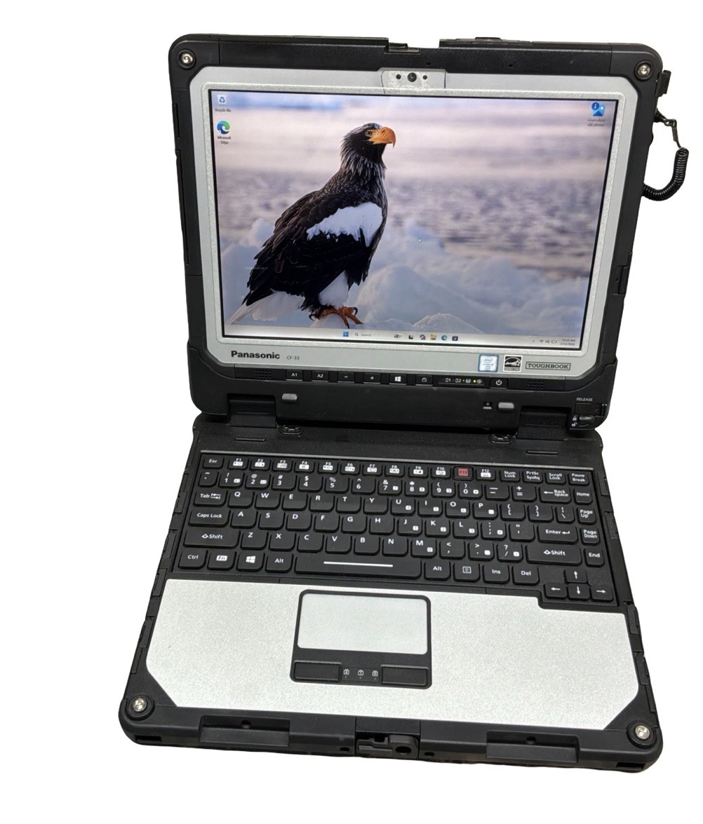 Toughbook Panasonic CF-33 I5-6300U 8GB RAM 256GB SSD W11P W/CHARGER LOT 2