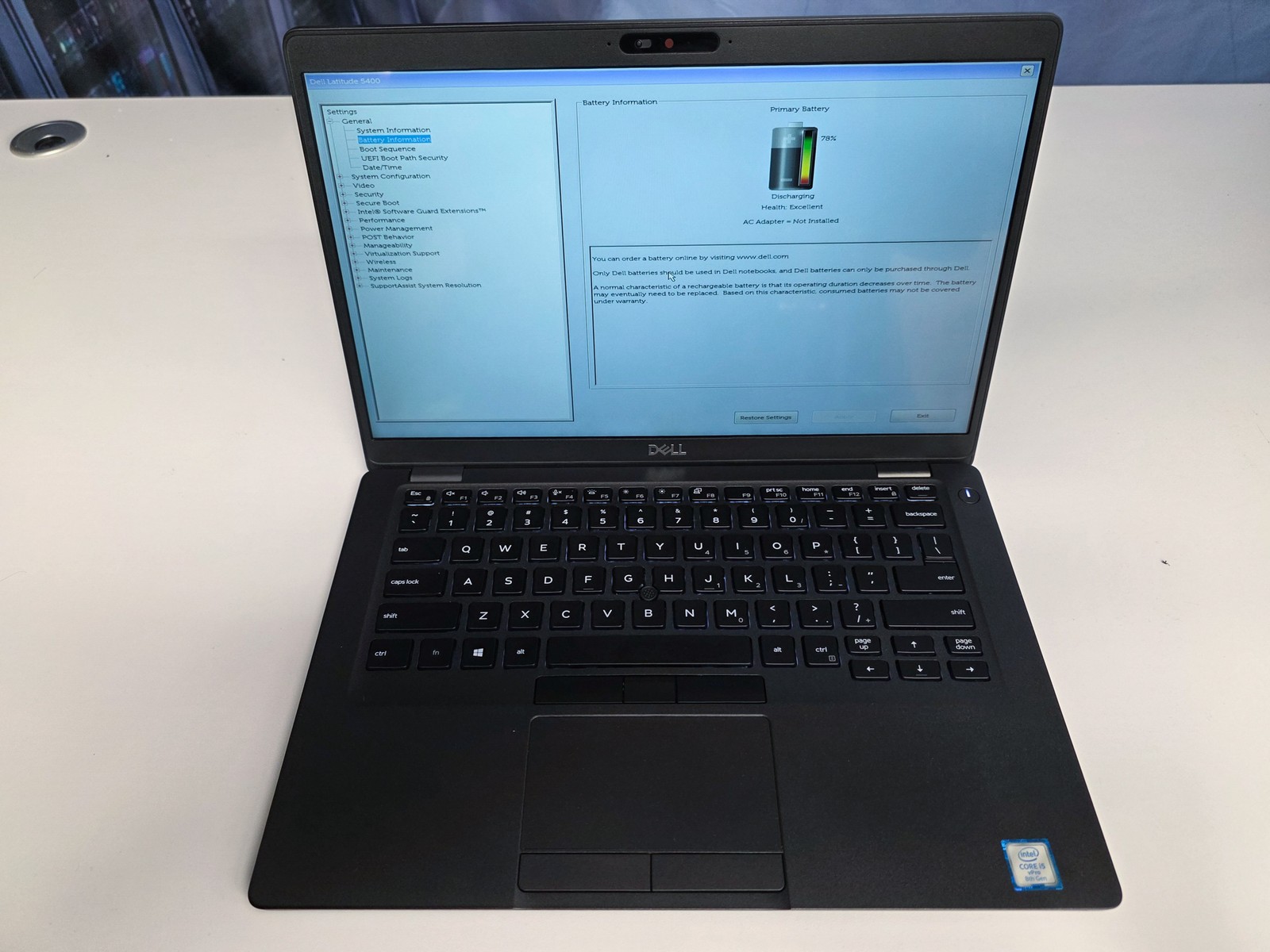Dell Latitude 5400 14″ Touch i5-8365U 16GB 256GB NVMe Backlit Win 11 Pro