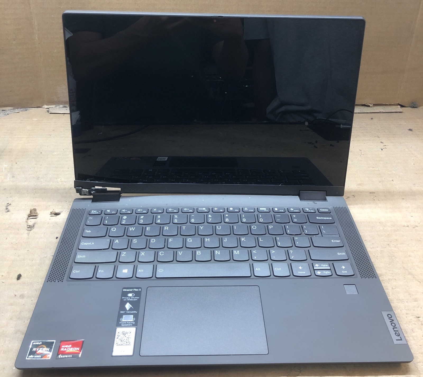 Lenovo ideapad 5, AMD Ryzen 7 5700U @1.8GHz, 8GB RAM, NO SSD/OS, For Parts