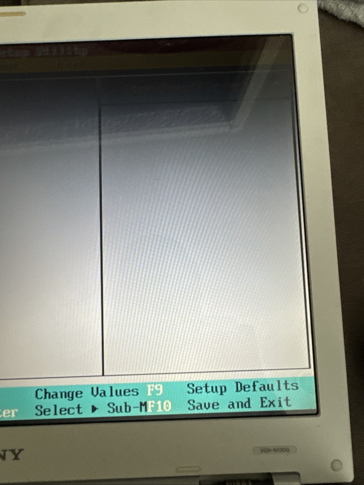 Sony Vaio VGN-N130G Core Duo @ 1.6GHz 1GB RAM, NO HD – PARTS!