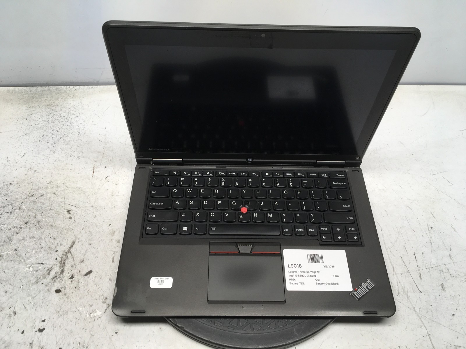 Lenovo ThinkPad Yoga 12 Intel i5-5300U 2.3GHz 8 GB NO HDD