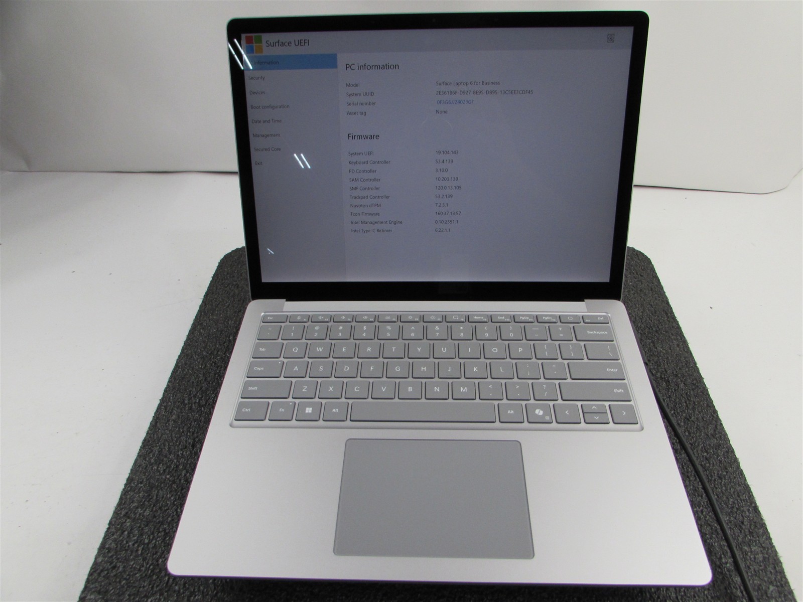 SURFACE SURFACE LAPTOP 6 CORE ULTRA 7 165H 512GB SSD 16GB RAM WIN 11 PRO