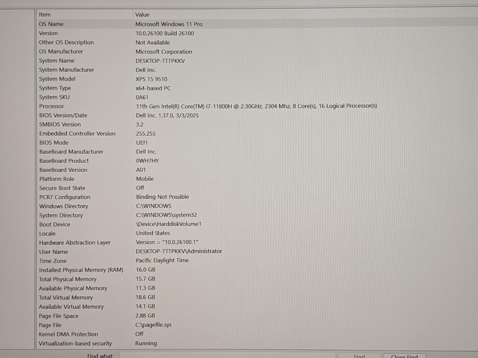 Dell XPS 15 9510 15.6″FHD+ i7-11800H 2.3GHz 16GB 512GB SSD RTX 3050 W11P +CHRGER