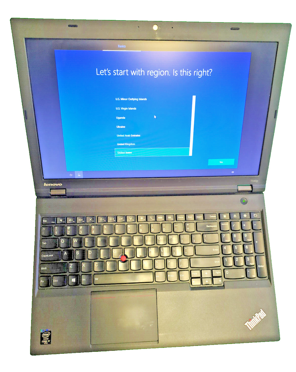 Lenovo ThinkPad T540P (240GB SSD, 8GB RAM, Intel i5-4200M) Windows 10 Pro