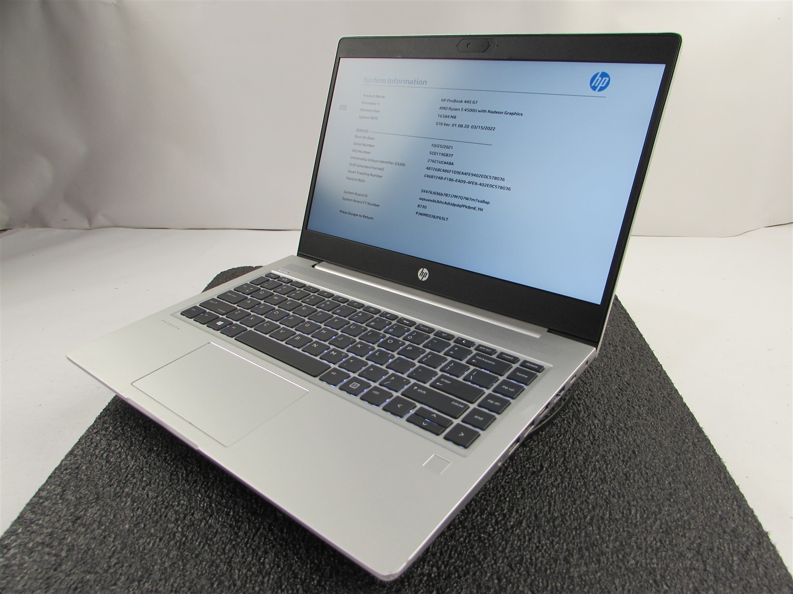 HP PROBOOK 445 (G7) 14″ FHD AMD RYZEN 5 4500U 512GB SSD 16GB RAM AMD GPU NO O.S
