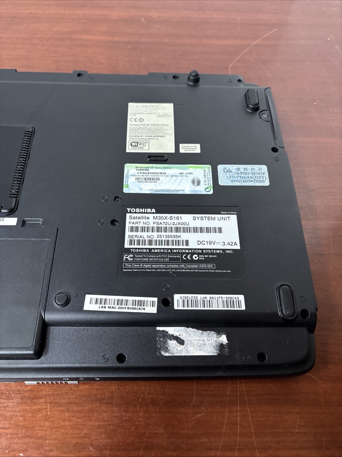 Toshiba Satellite M35X-S161 Laptop ***Parts