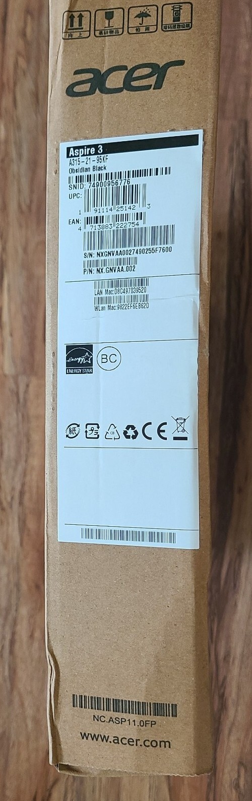 Acer Aspire 3 A315-21-95KF 15.6″ (1 TB, AMD A9 3.40 GHz, 6 GB) Laptop – Black