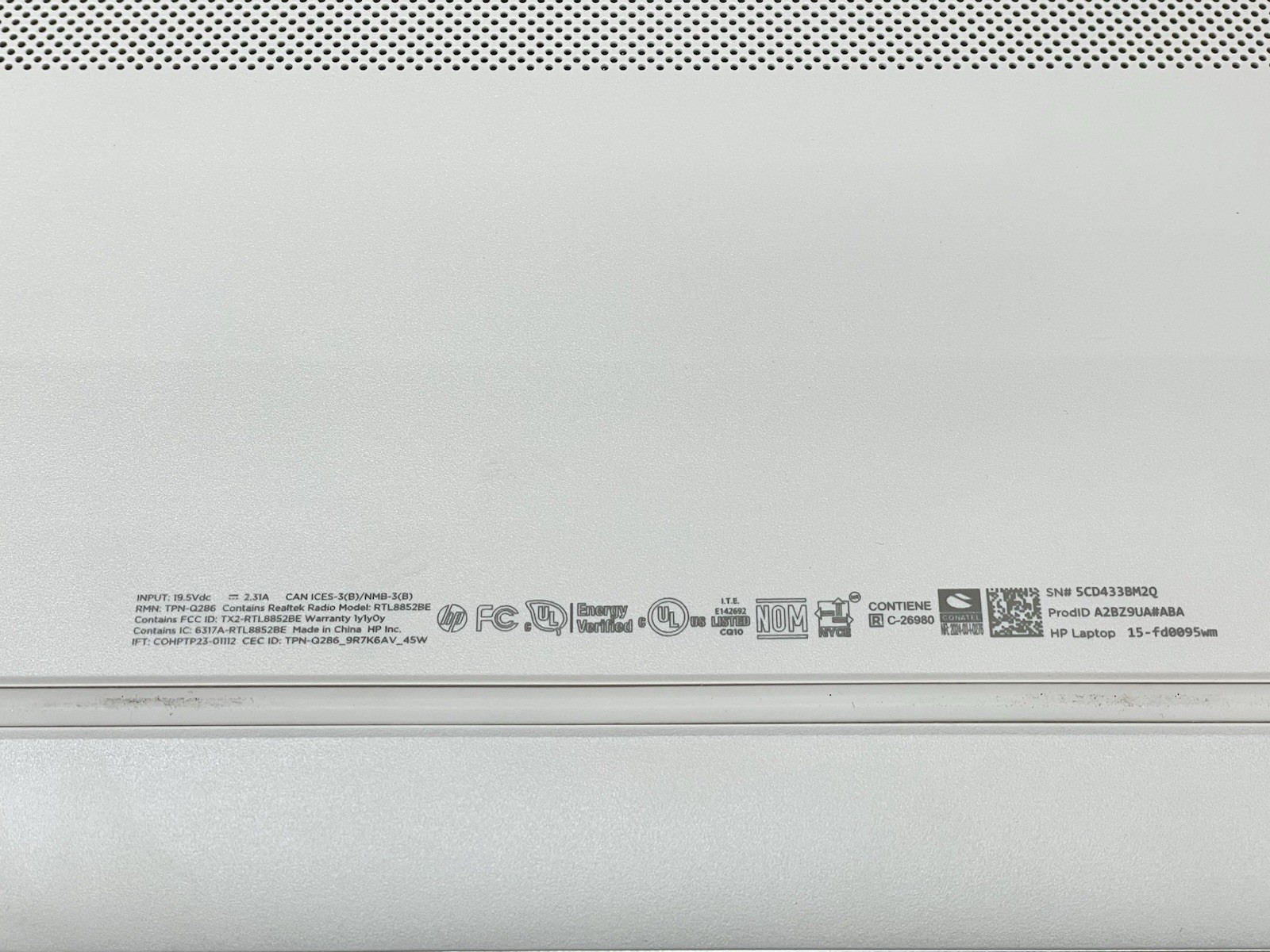 HP 15-fd0095wm 15.6″ i5-1235U@1.30GHz 16GB 512GB SSD Win11 Pro