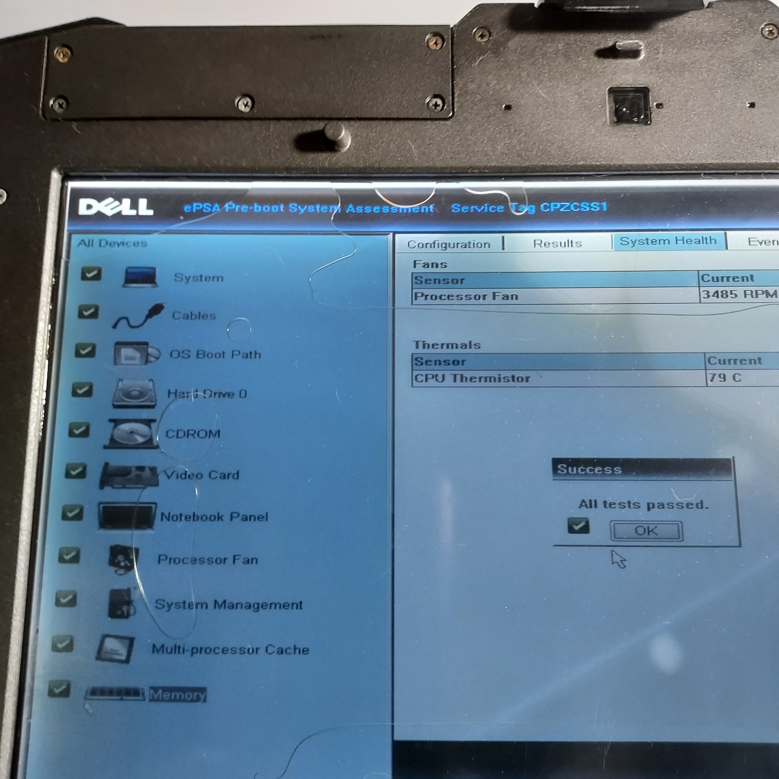 Dell Latitude E6420 XFR Rugged i5 4GB 500GB HDD PSU No Battery Damaged Screen