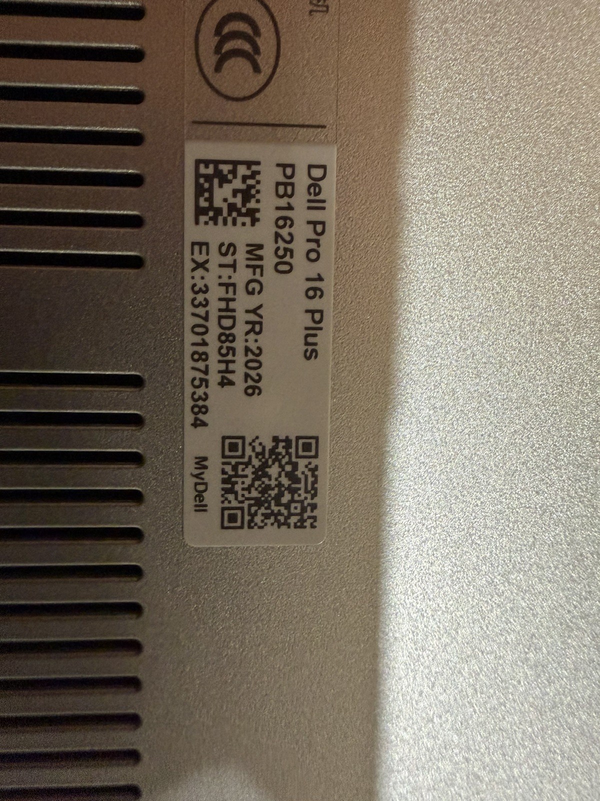 Dell Pro 16 Plus PB16250 16″ Notebook – Intel Core Ultra 5 235U -16 GB – 512 GB