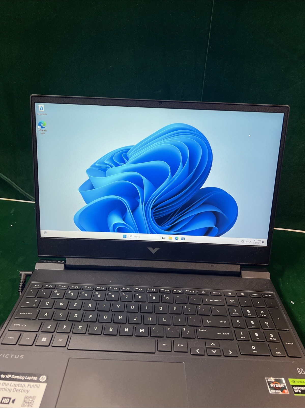 HP Victus Gaming Laptop 15.6″ FHD Ryzen 5 7535HS RTX 2050 24GB RAM 512GB SSD