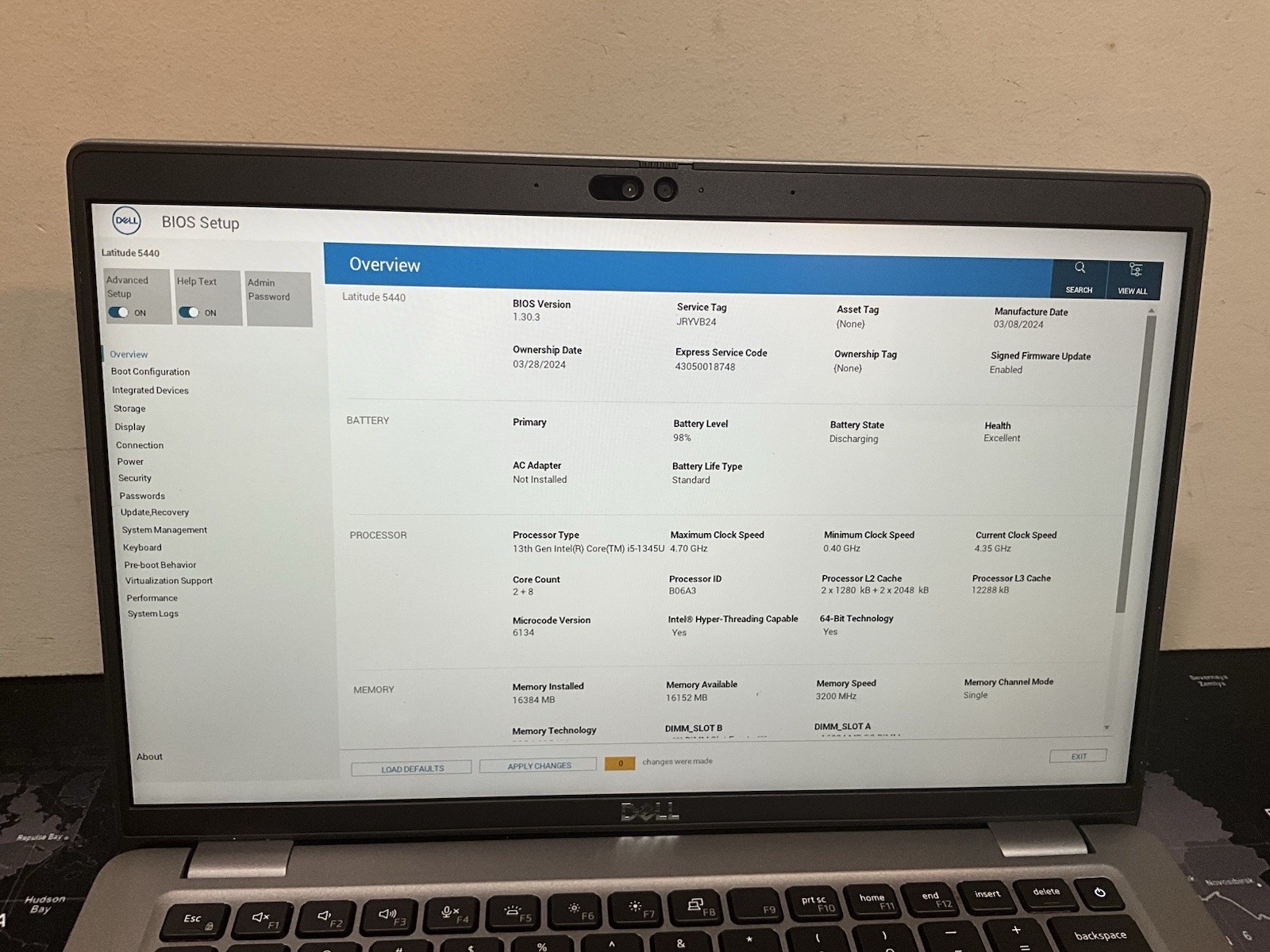 Dell Latitude 5440 14″ Intel i5-1345u 16GB Ram 256GB SSD Windows 11 Pro #24
