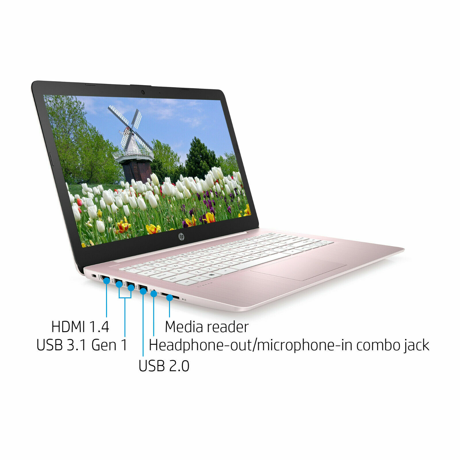🔥NEW HP 14″ Intel N4000 2.6GHz 4GB RAM 64GB SSD 1Y Office 365 Webcam Mic Win10
