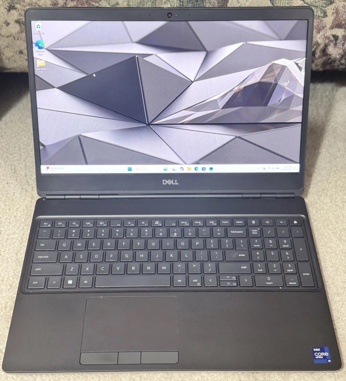 Dell Precision 7560 11th GEN i9-11950H 2.60GHz 16GB 512GB SSD Win Pro 11 Laptop