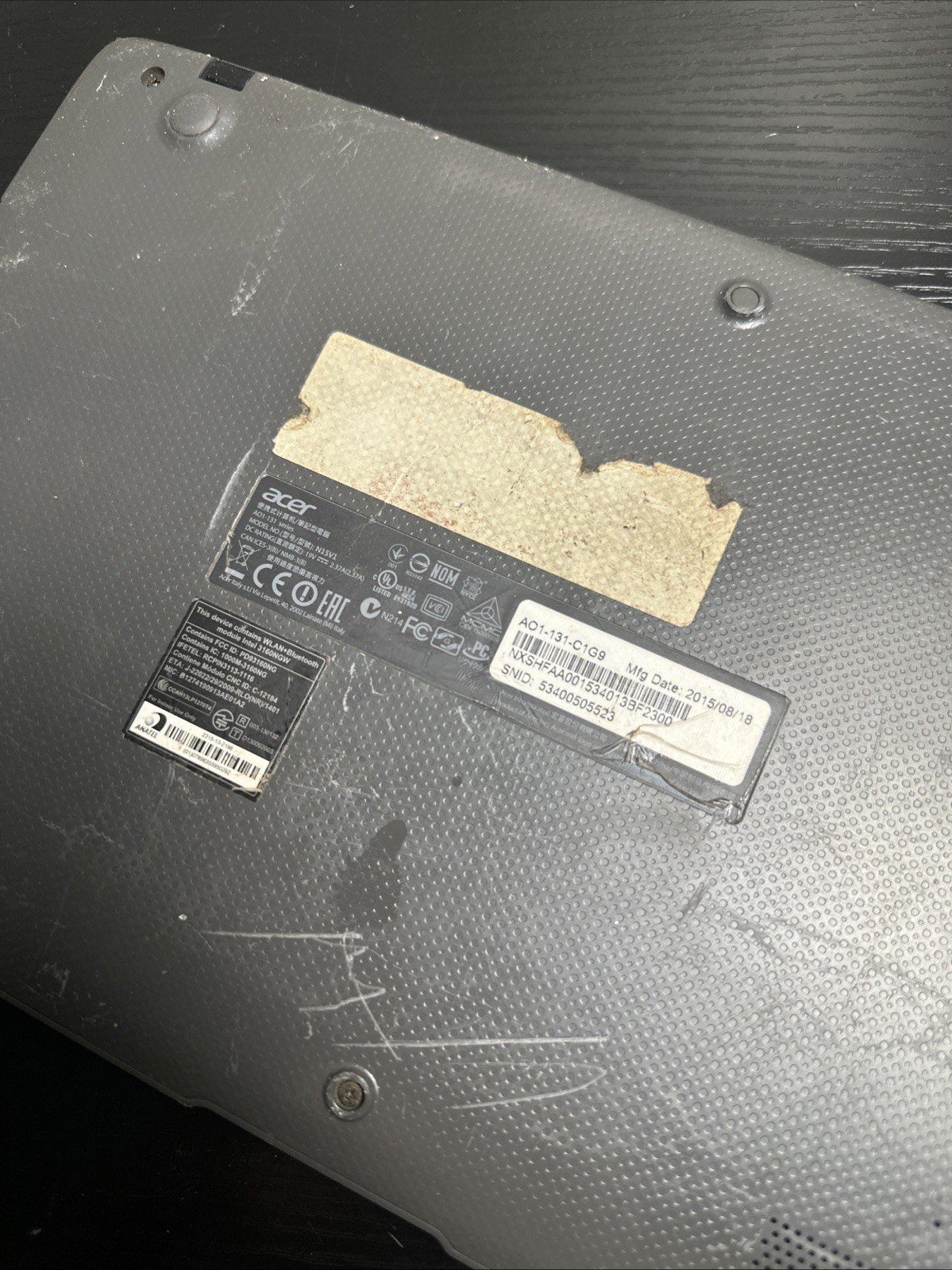 Acer Aspire One Cloudbook Laptop 11 (N15V1) Intel Celeron For Parts
