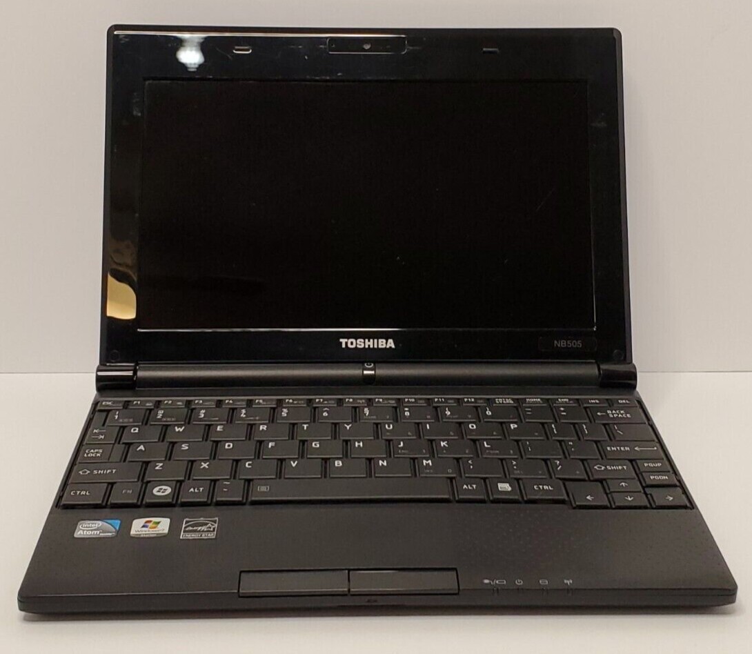 TOSHIBA NB505-N500BL Mini Laptop Intel Atom N455 1.66GHz 1GB Ram Parts or Repair