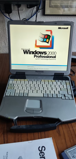 Panasonic Notebook Computer CF-72 Toughbook With Accessories Vintage