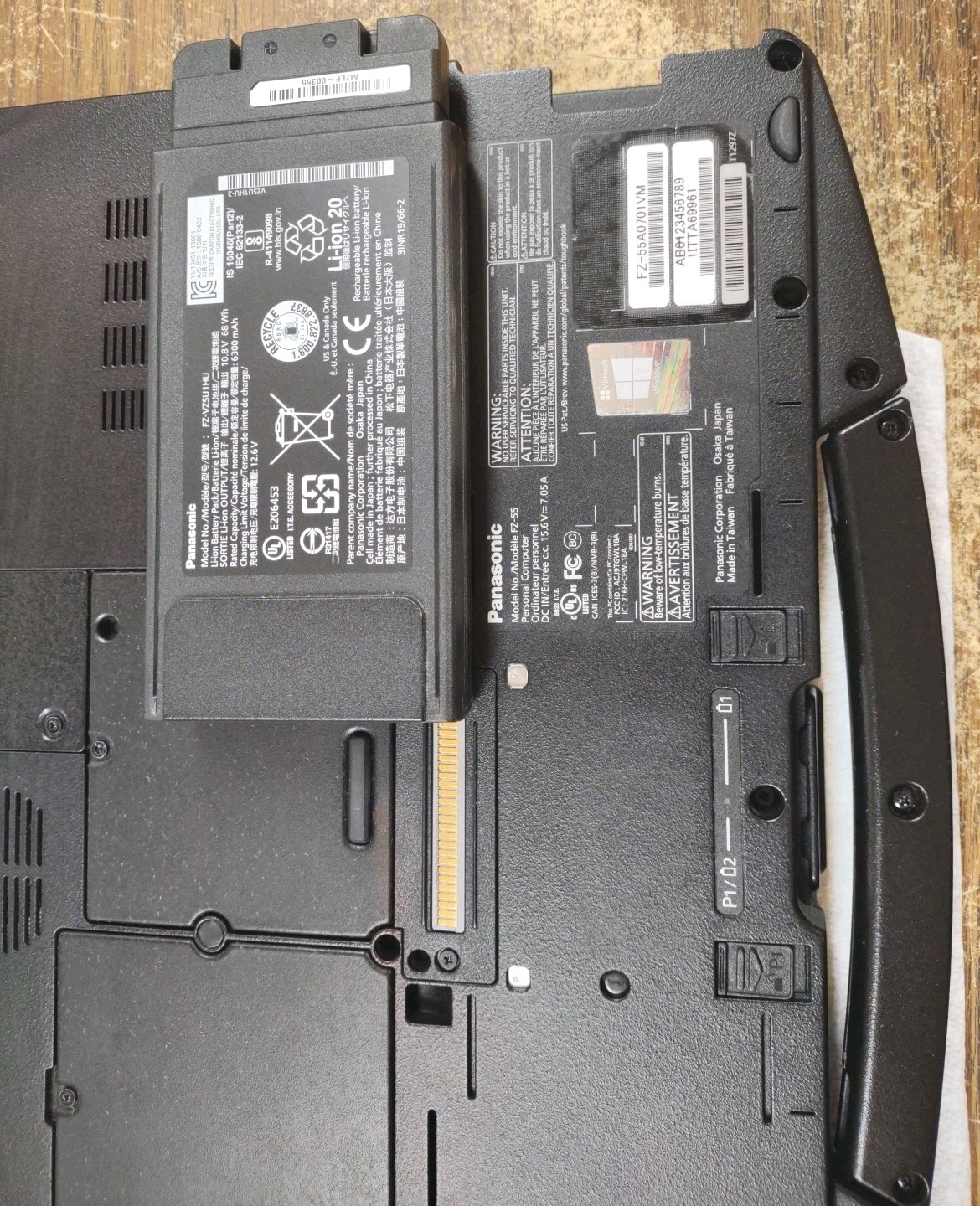 Panasonic ToughBook FZ-55 W/ i5-8365U, 256GB SSD, 16GB RAM. NON TOUCH