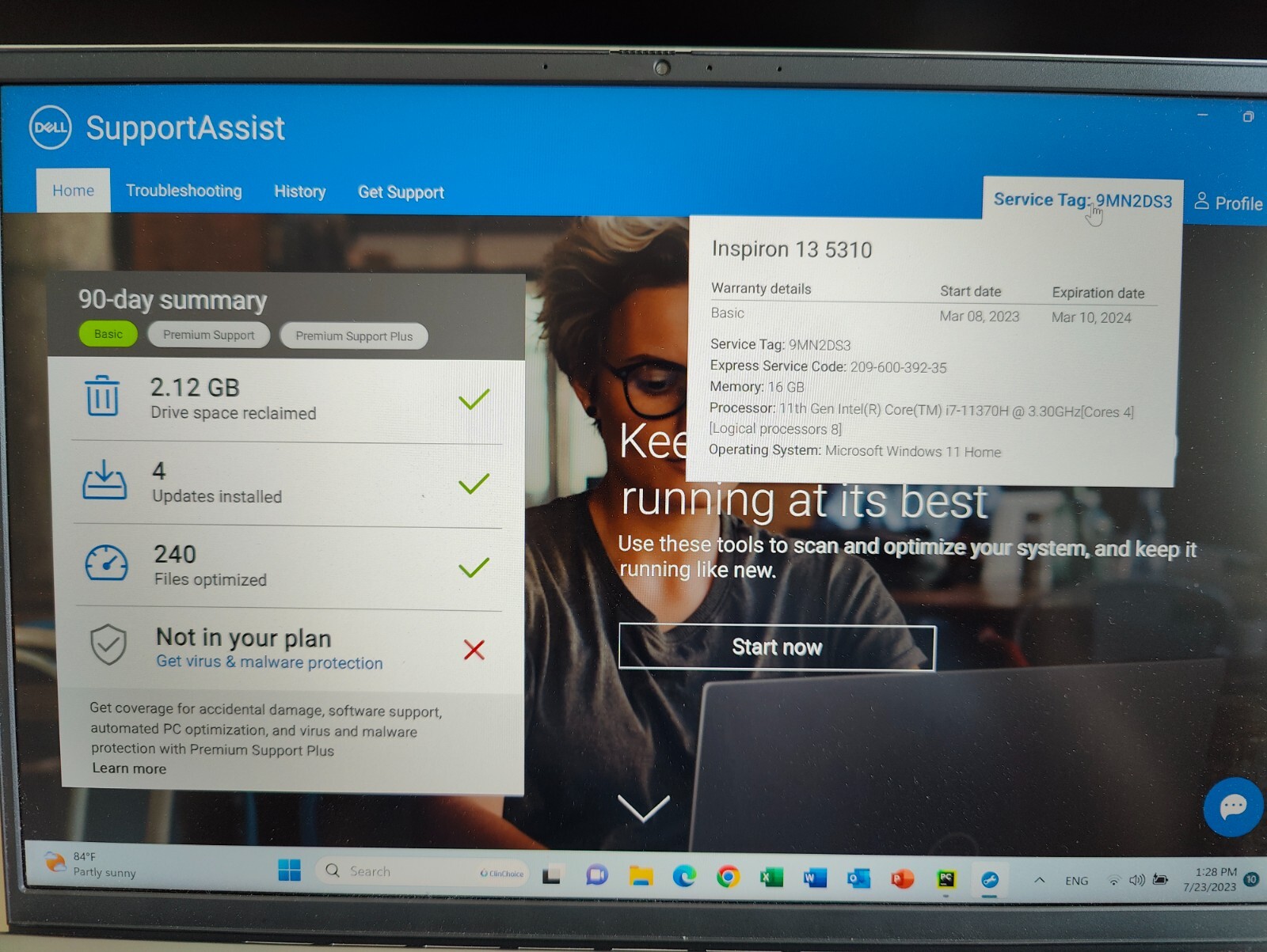 Dell Inspiron 13 5310 13.3″ (512GB SSD, Intel Core i7-11370H, 3GHz, 16GB RAM)…