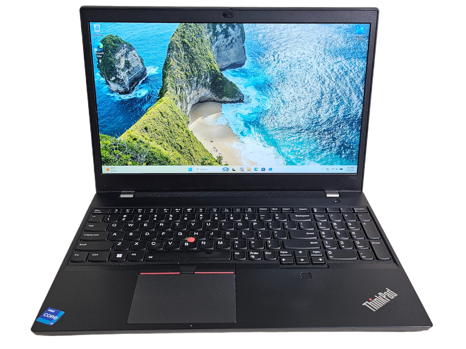 Lenovo ThinkPad T15p Laptop – 2.3 GHz i7-11800H 16GB 1TB SSD GTX 1650 15.6″ SP1