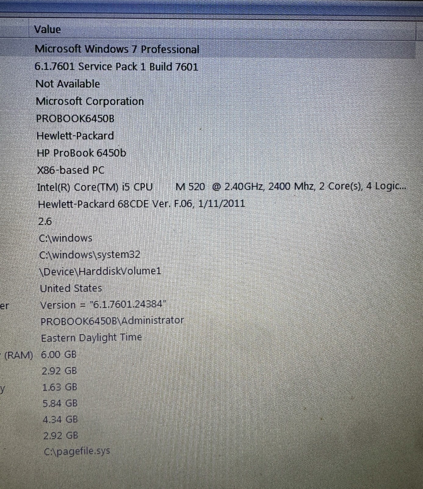 HP ProBook 6450b 14″ 500GB 6GB RAM Intel Core i5 2.40GHz Win 7 Pro Laptop PC
