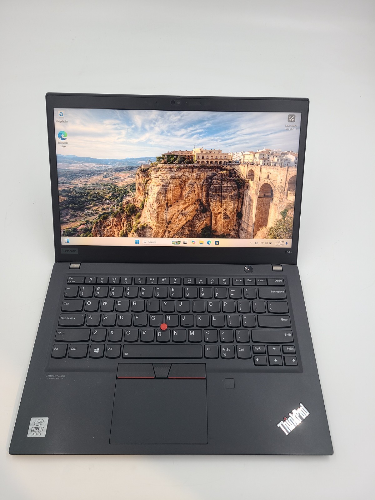 Lenovo ThinkPad T14s Gen. 1 i7-10510U 1.8GHz 8GB Ram 256GB SSD Win 11 Pro TOUCH