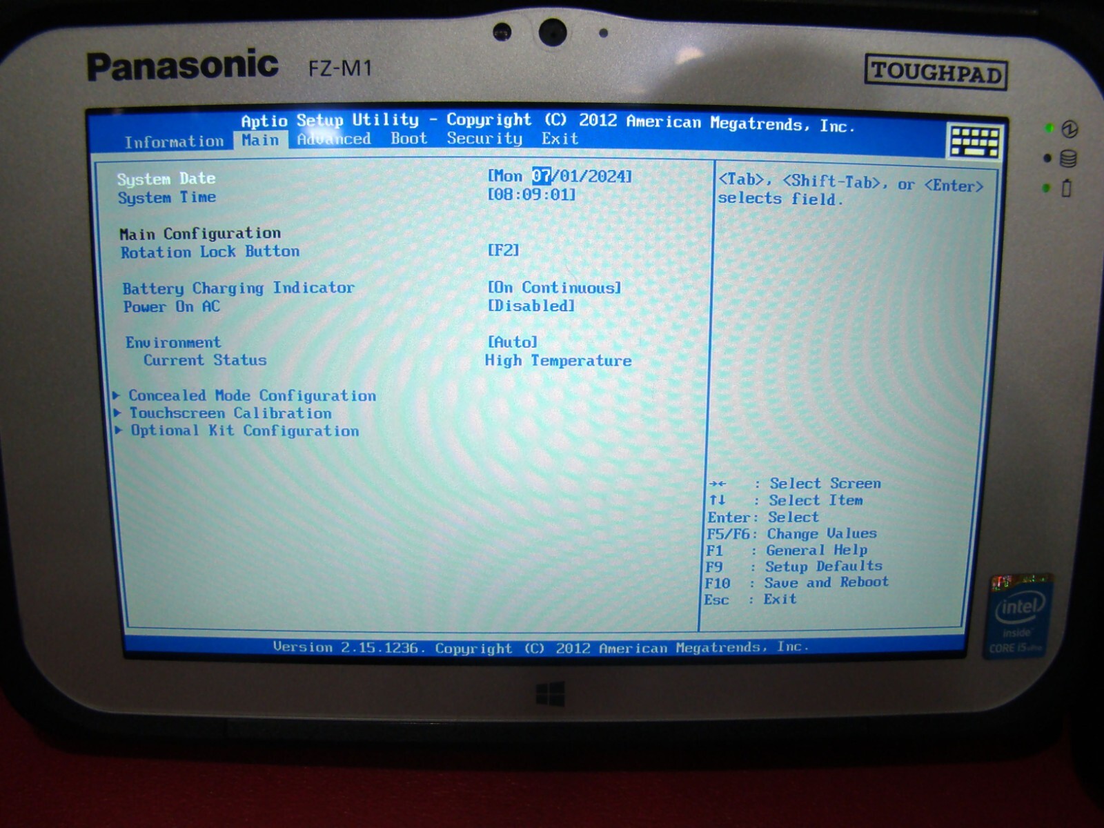 Panasonic Toughpad FZ-M1 i5 1.60GHz 8GB 128GB (FZ-M1CEAAXBM) READ DESCRIPTION