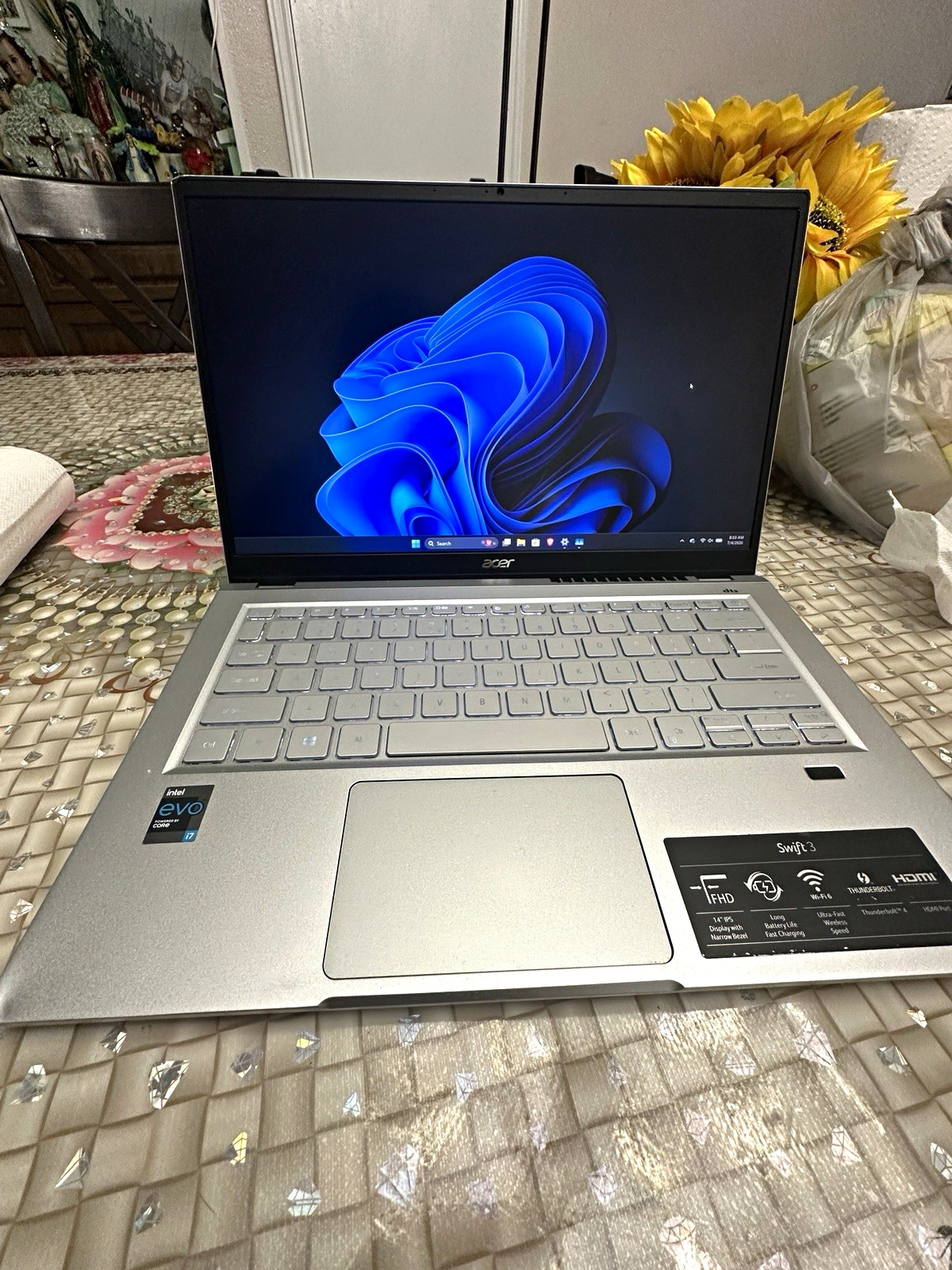 Acer Swift 3 SF314-511 14″ FHD i7-1165G7 8GB RAM 477GB SSD Win11 Silver