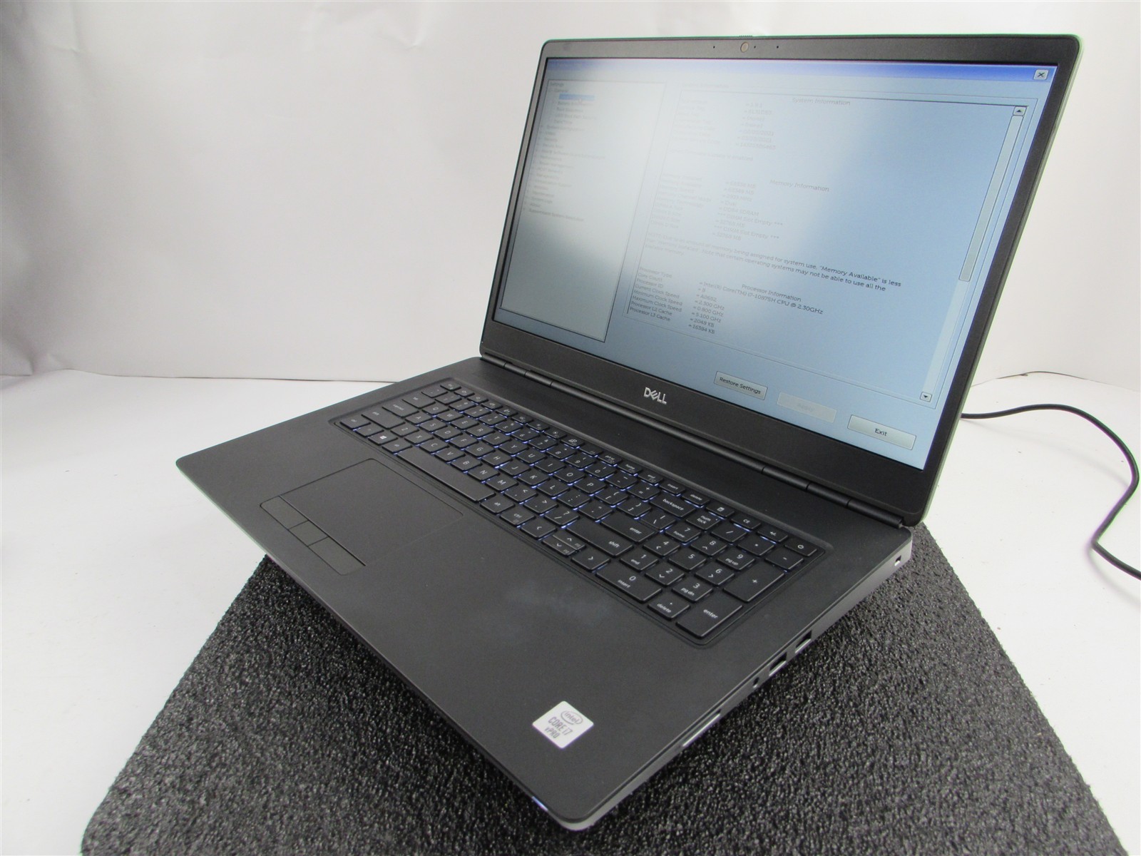 DELL PRECISION 7750 FHD CORE I7-10875H 512GB SSD 64GB RAM NVIDIA RTX 4000 WIN 11