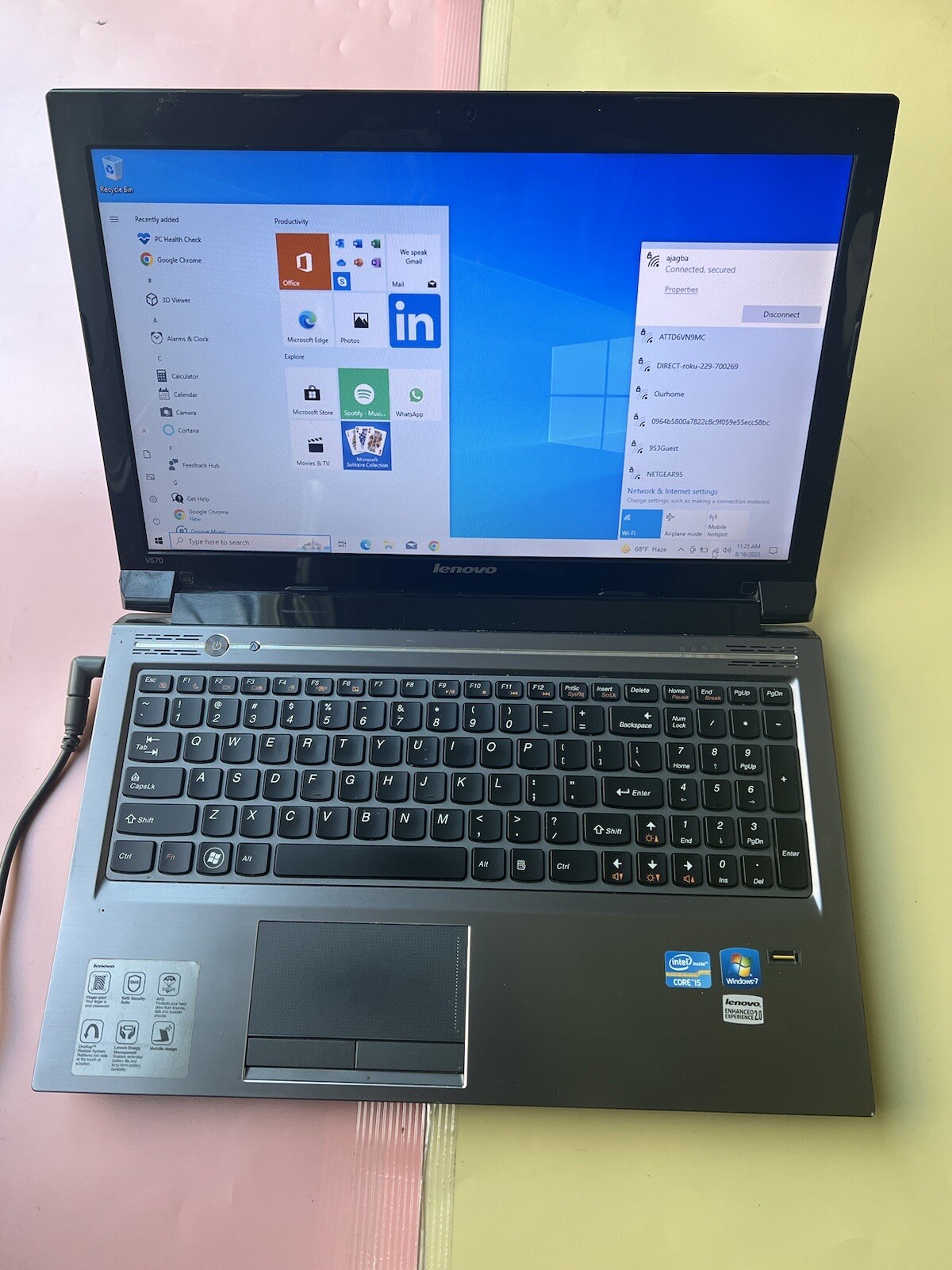 Lenovo V570 15.6″ Intel Core i5-2450M 2.50GHz 8GB RAM 180GB SSD WEBCAM