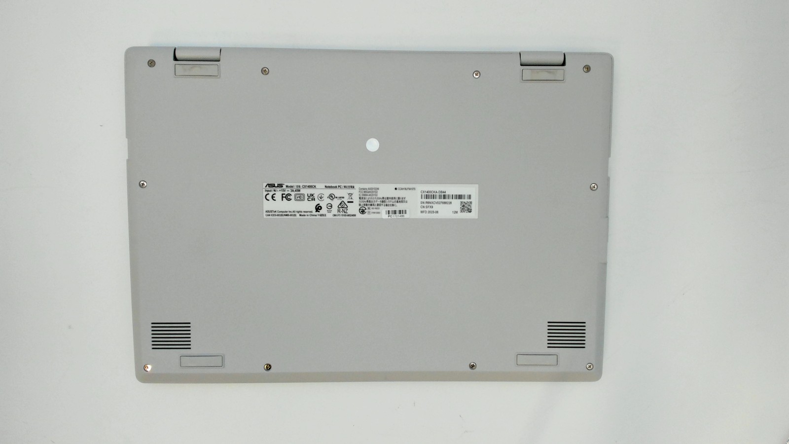 Asus Chromebook CX1 14″ Intel Celeron N4500 4GB 64GB CX1400CKA-DB44 PC1701486