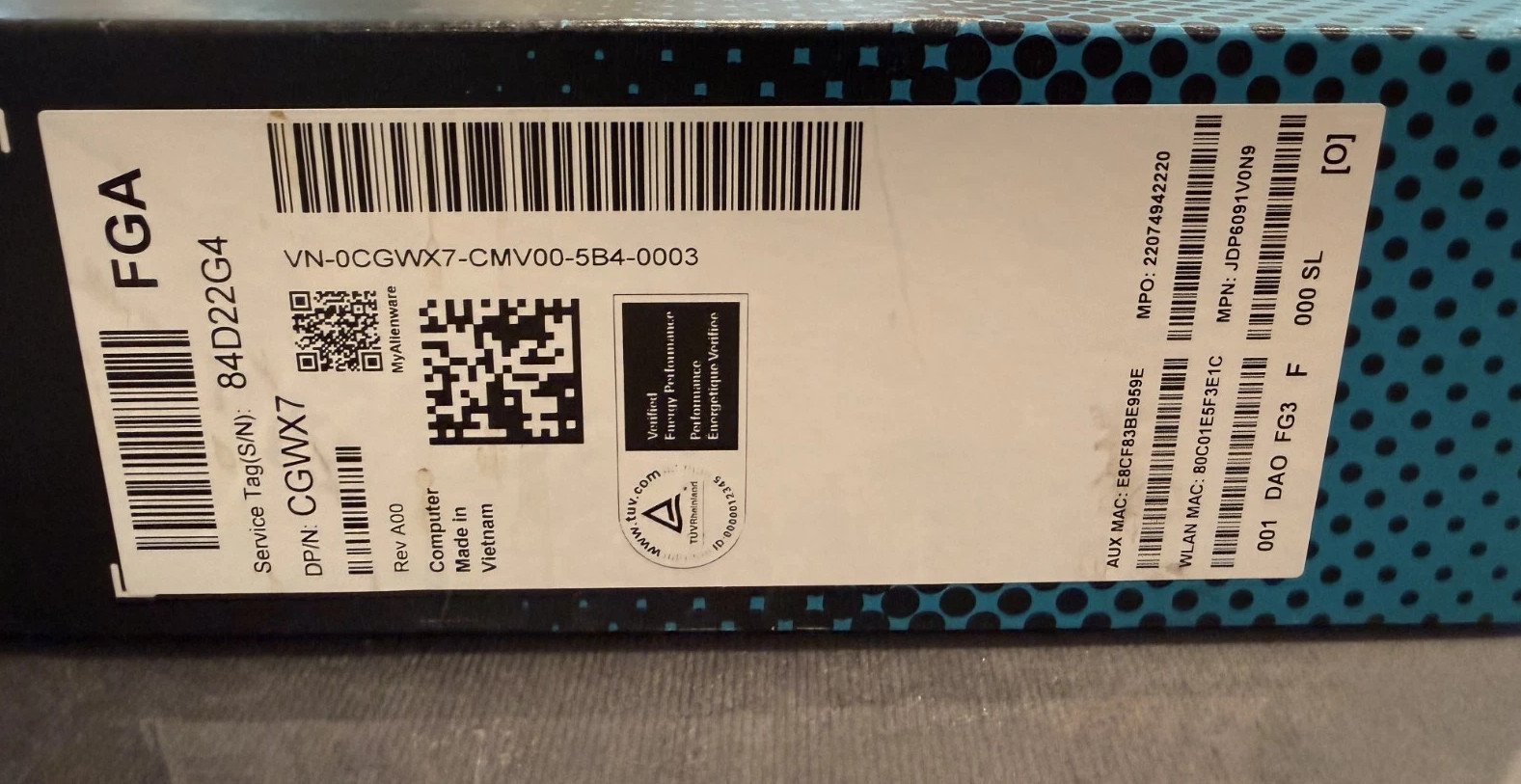 Alienware 16 Area-51 16″ – 240Hz – Core Ultra 9 32GB 1TB RTX 5070 Ti