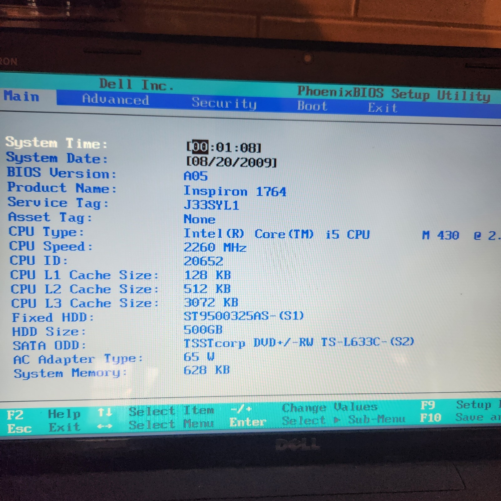 Dell Inspiron 1764 Core i5 2.27ghz Windows 7 Home Pro Web 17.3″