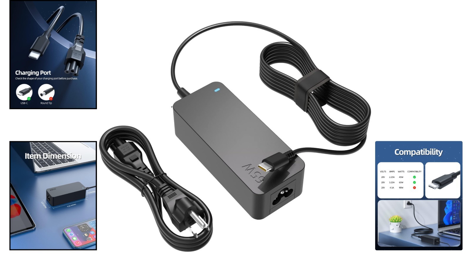 Charger Fit for Lenovo Thinkpad X1 Laptop, X1 Carbon Gen 13 12 11 10 9 8 7 6 5,