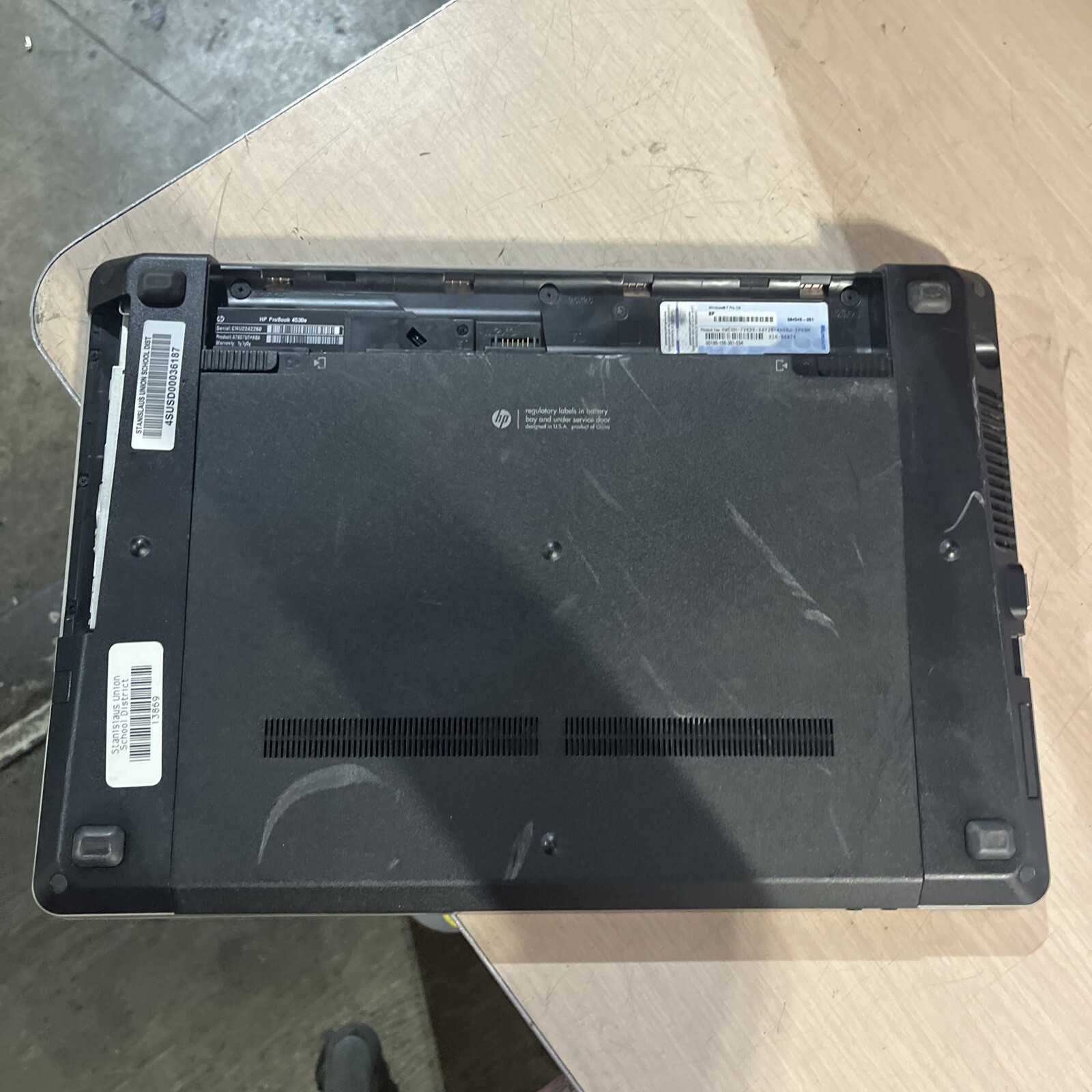 HP PROBOOK 4530S INTEL CORE I5-2450M 2.50GHZ 4GB RAM NO HD