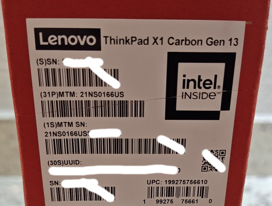 Lenovo ThinkPad X1 Carbon Gen 13 — Ultra 7 258V 32GB RAM 512GB SSD 2.8K OLED