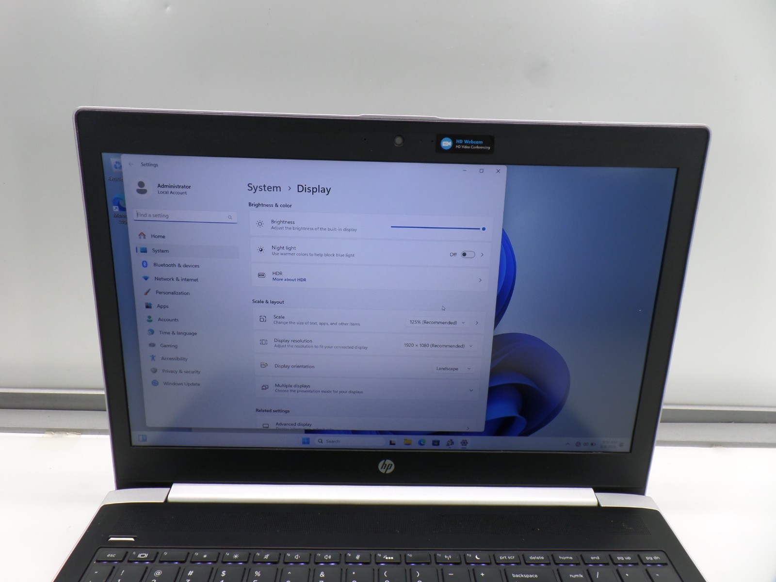 HP ProBook 450 G5 | 15.5″ | i5-8250U 1.60GHz | 8GB RAM 256GB SSD | WIN 11 PRO