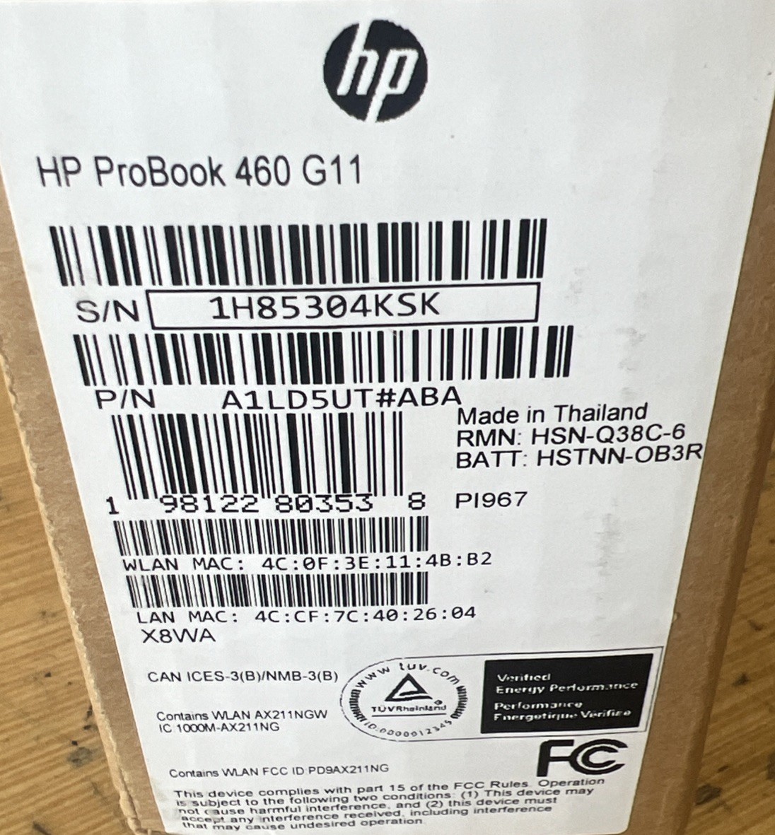 HP ProBook 460 G11 16″ Ultra 5 125U 16GB DDR5 256GB SSD Windows 11 Pro NEW!