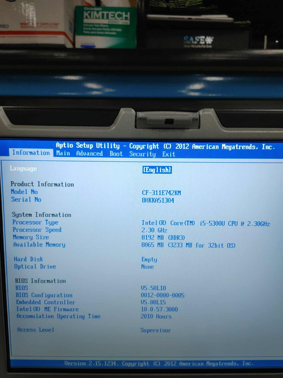 Lot 5 Panasonic Toughbook CF-31 MK5 i5-5300U 2.3Ghz 8GB Ram 4G LTE GPS NO HDD/PS