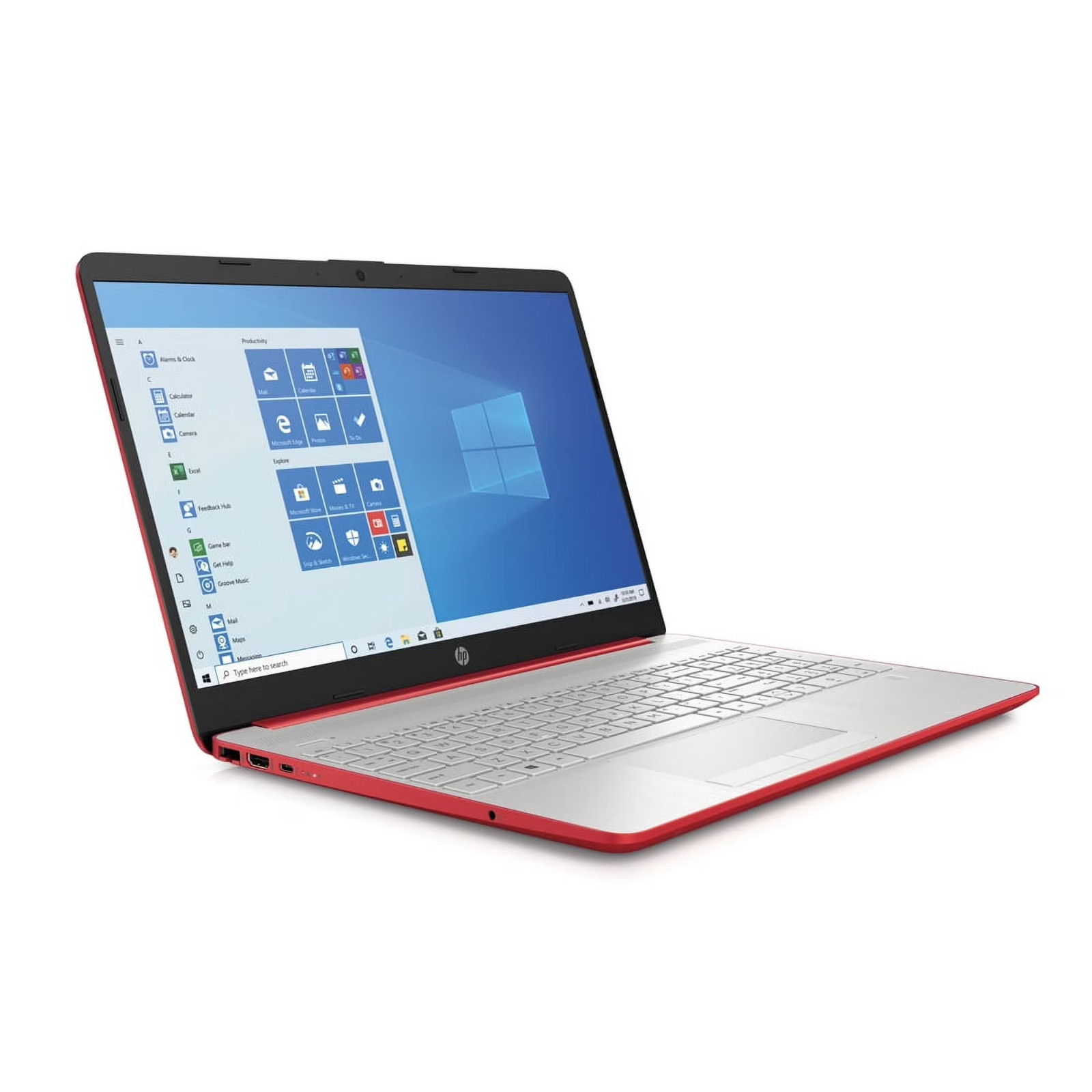 HP 15.6″ 15-dw0081wm Laptop/Intel N5030/4GB RAM/500GB HDD/Win10 Home, Red