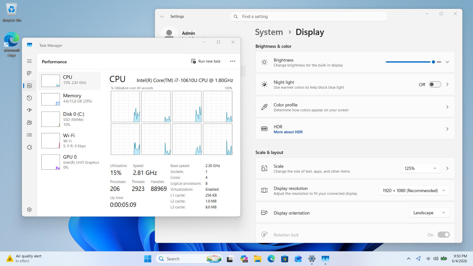 HP EliteBook x360 830 G7 Touch 2-in-1 Laptop 13.3″ i7-10610U 16GB 512GB – Good