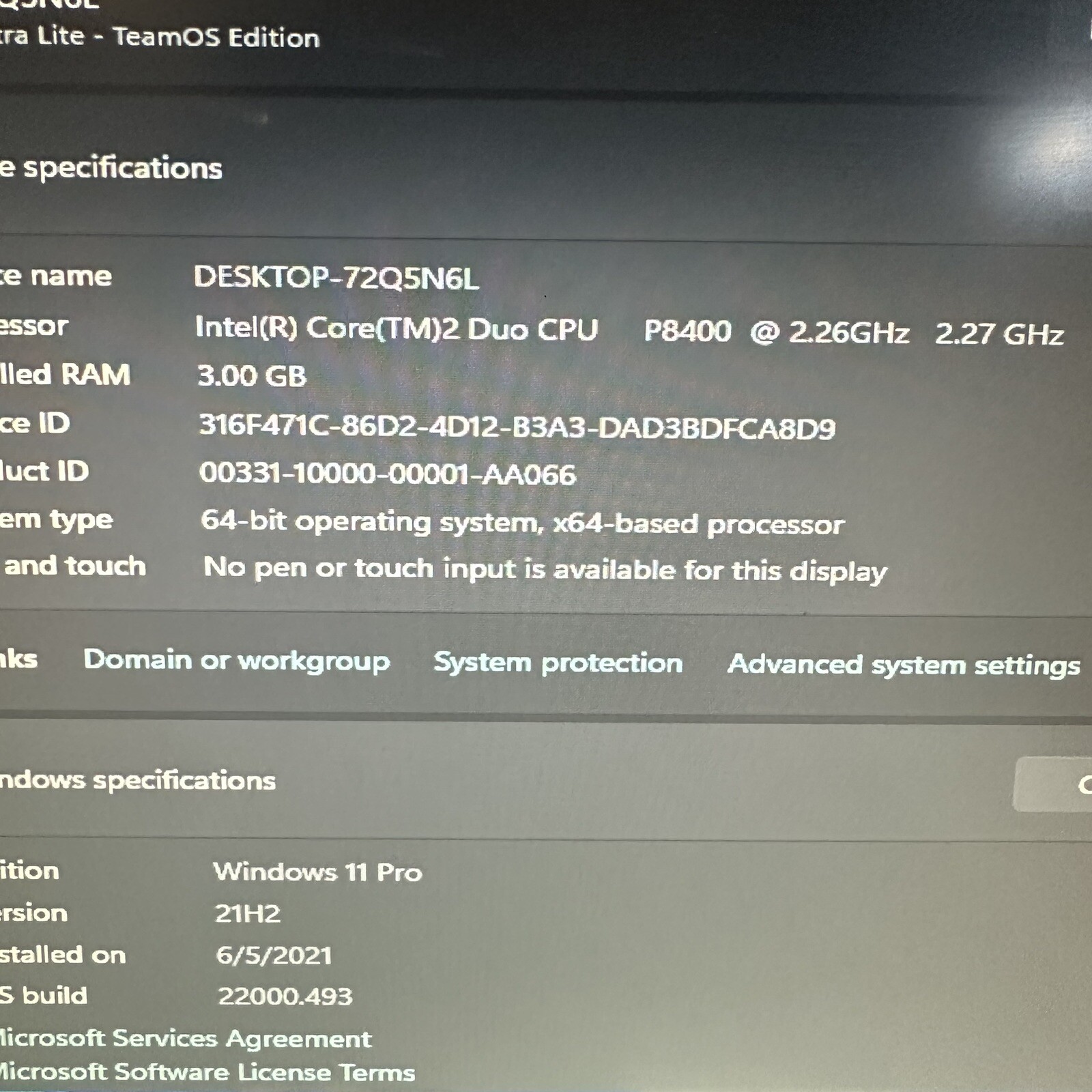 15.4” Dell Latitude E6500 Intel Core 2 Duo 2.26GHz 3GB RAM 160GB HDD