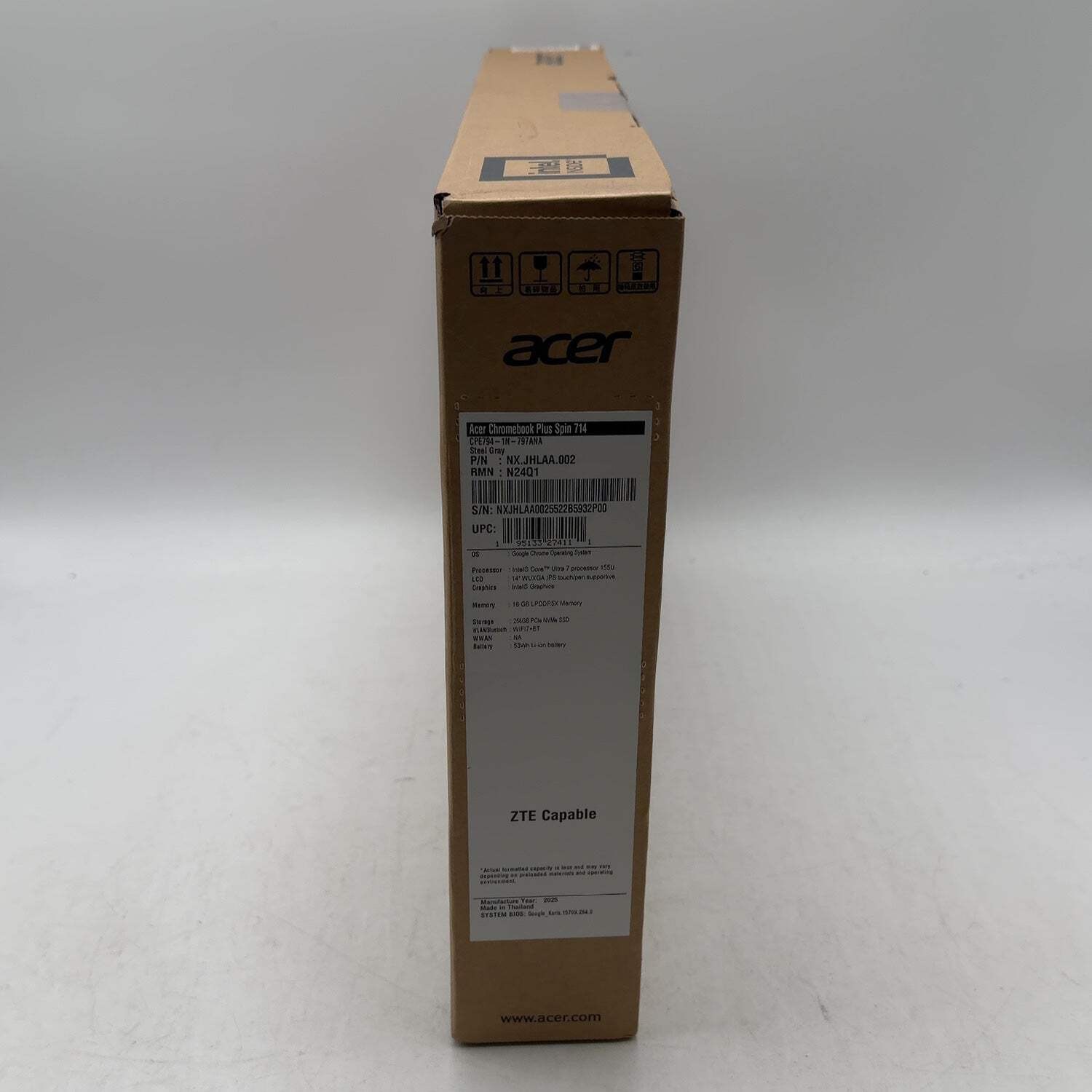 New Acer Chromebook Plus Spin 714 CPE794-1N Core Ultra 7 155U 16GB RAM 256GB SSD