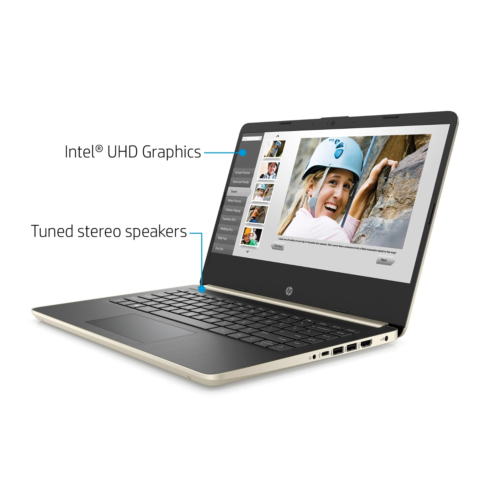 HP Laptop Notebook 14″ Intel i3 (Up to 3.4GHz) 4GB RAM 128GB SSD Office 2024 Pro