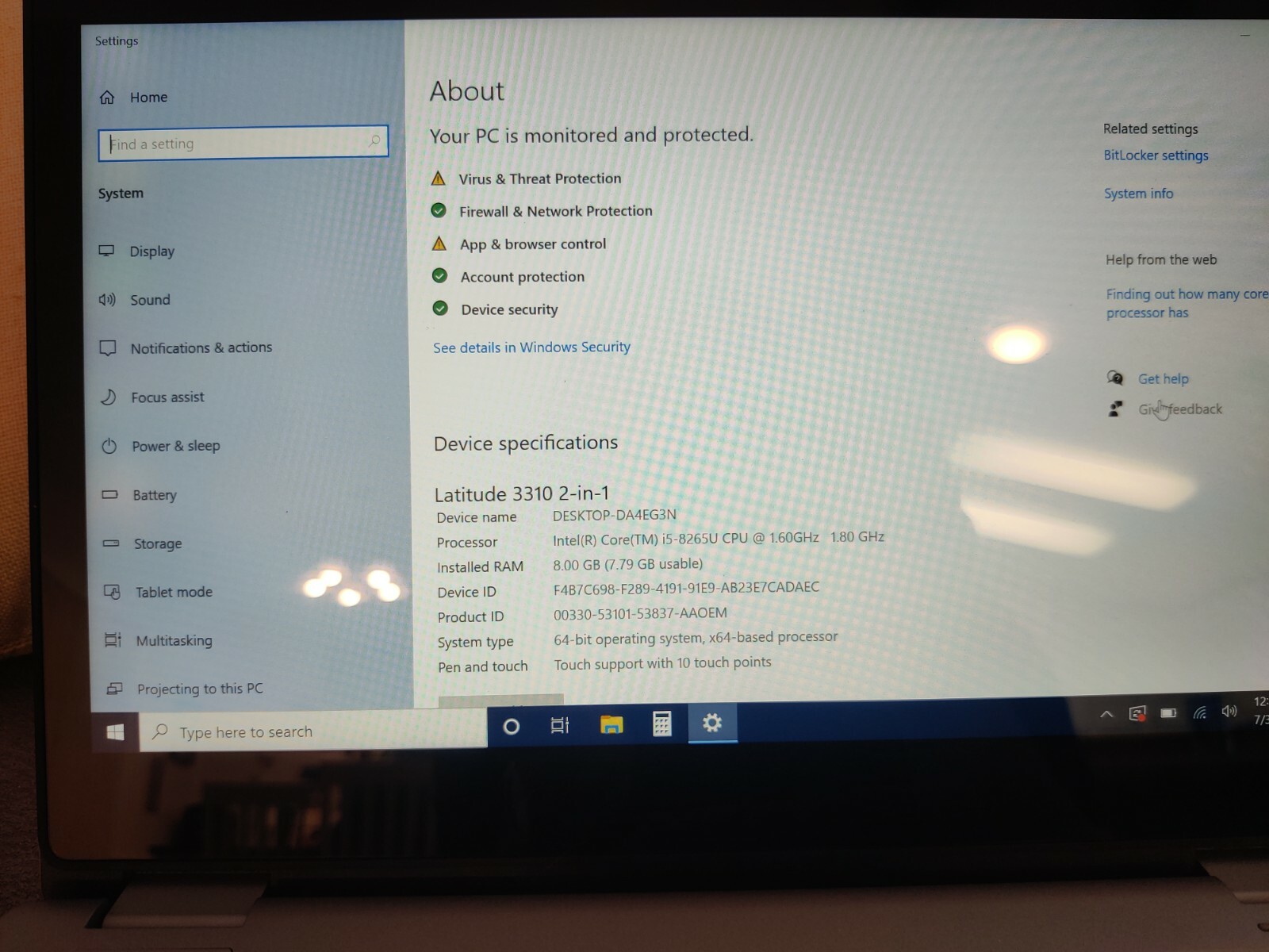 Dell Latitude 3000 3310 13.3″ Touchscreen 2 in 1 Notebook – 1920 x 1080