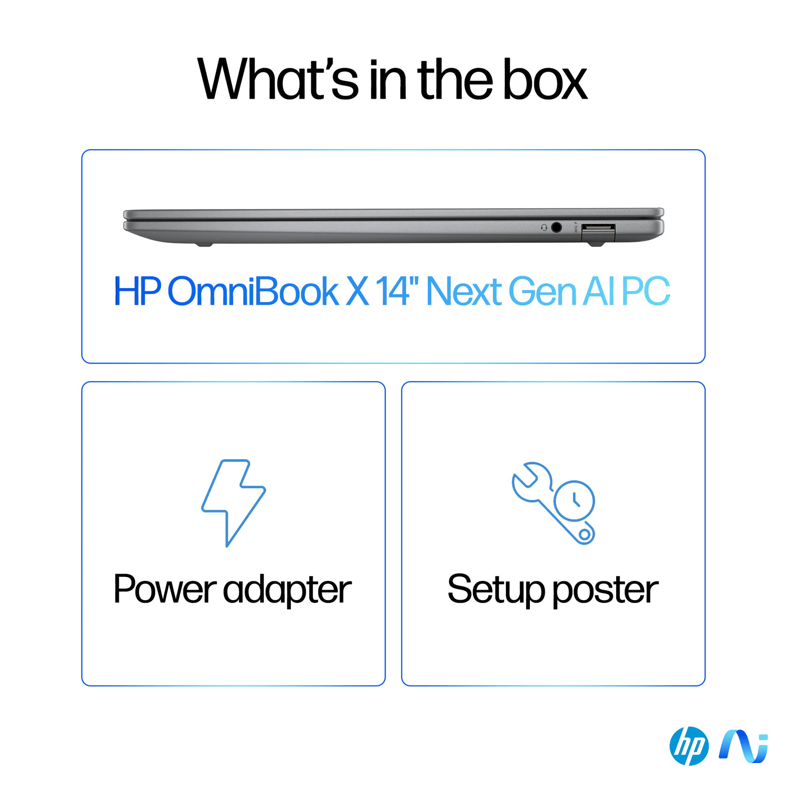 HP OmniBook X 14-fe 14″ Laptop Snapdragon X Elite 16GB 512GB W11H