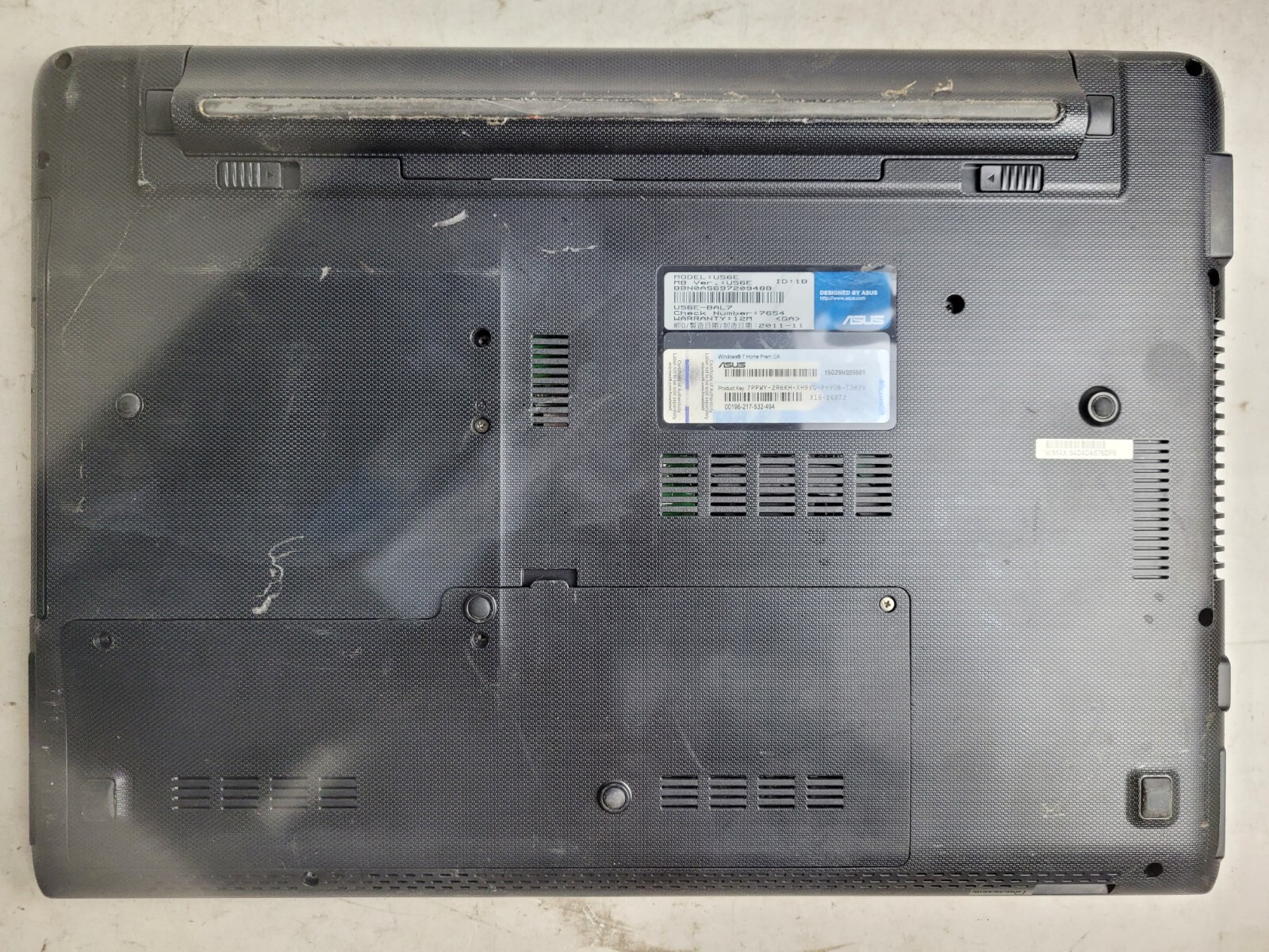 Asus U56E w/i5-2450M, 6GB RAM, 15.6″ Laptop for Parts #1372