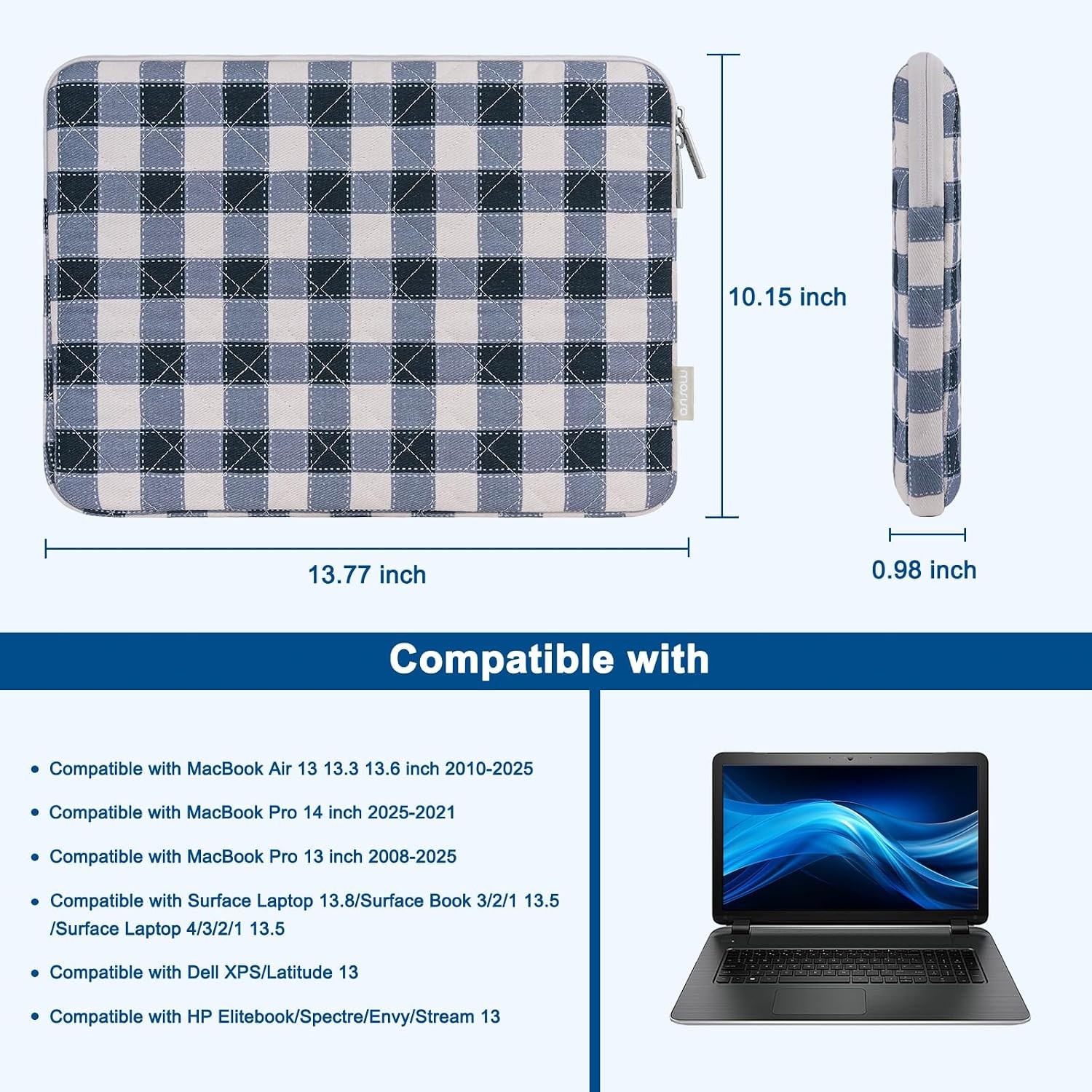 13-14 inch Laptop Case, 13.3 inch Puffy Laptop Sleeve for MacBook Neo/Air 13.6/P